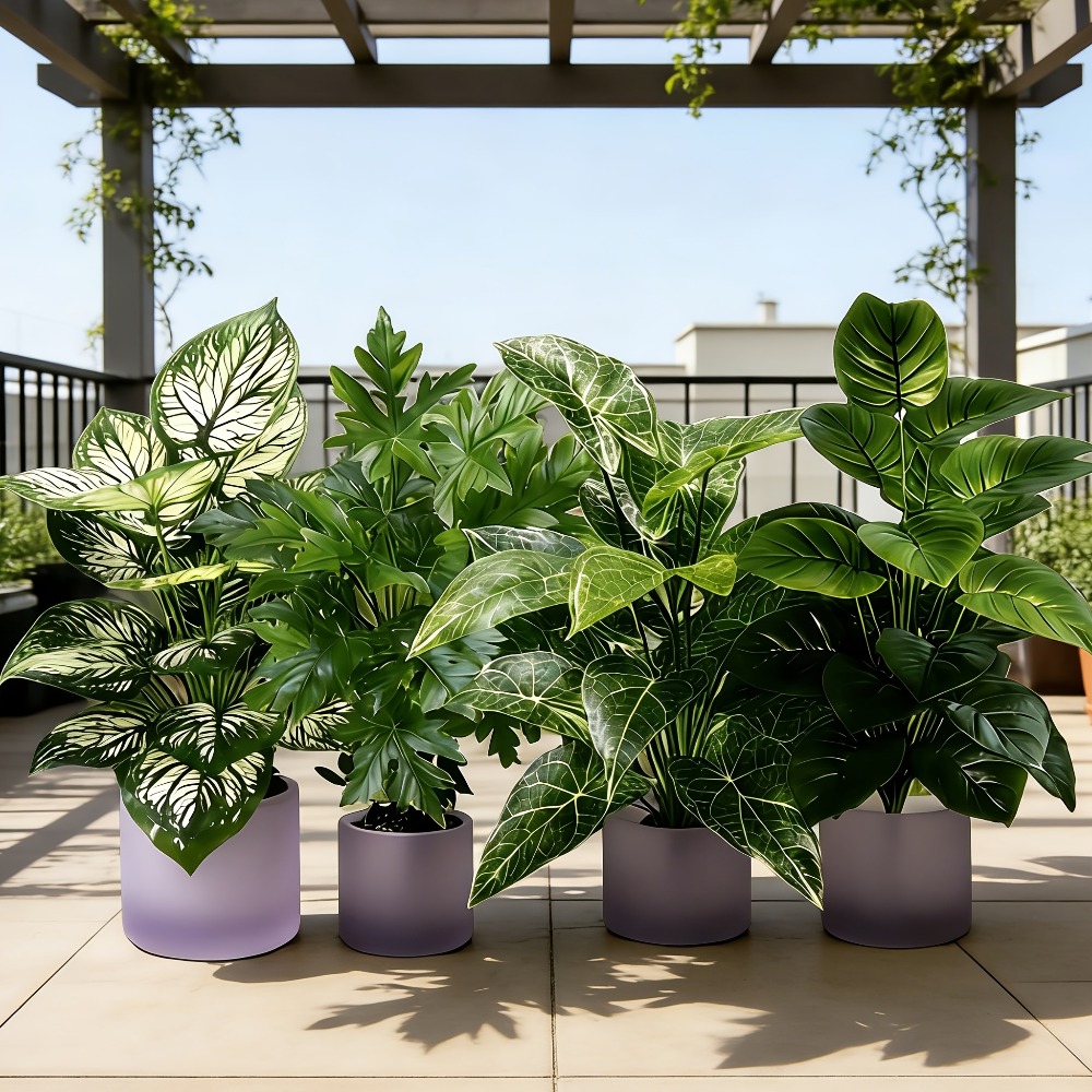 4 stuks kunstplanten met 48 bl - Fiddle Leaf Fig recensie en prijs