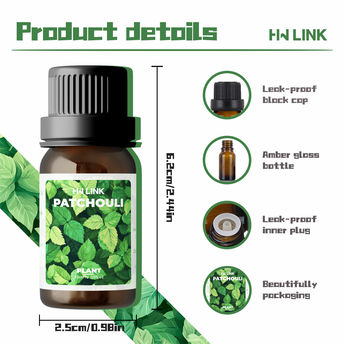 10ml Patchouli etherische olië - Plant Parenting recensie en prijs