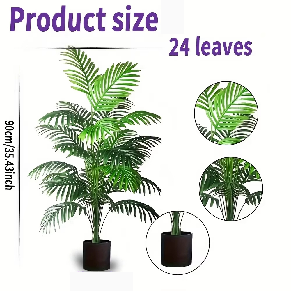 24-bladeren Areca Palm kunstpl - Fiddle Leaf Fig recensie en prijs