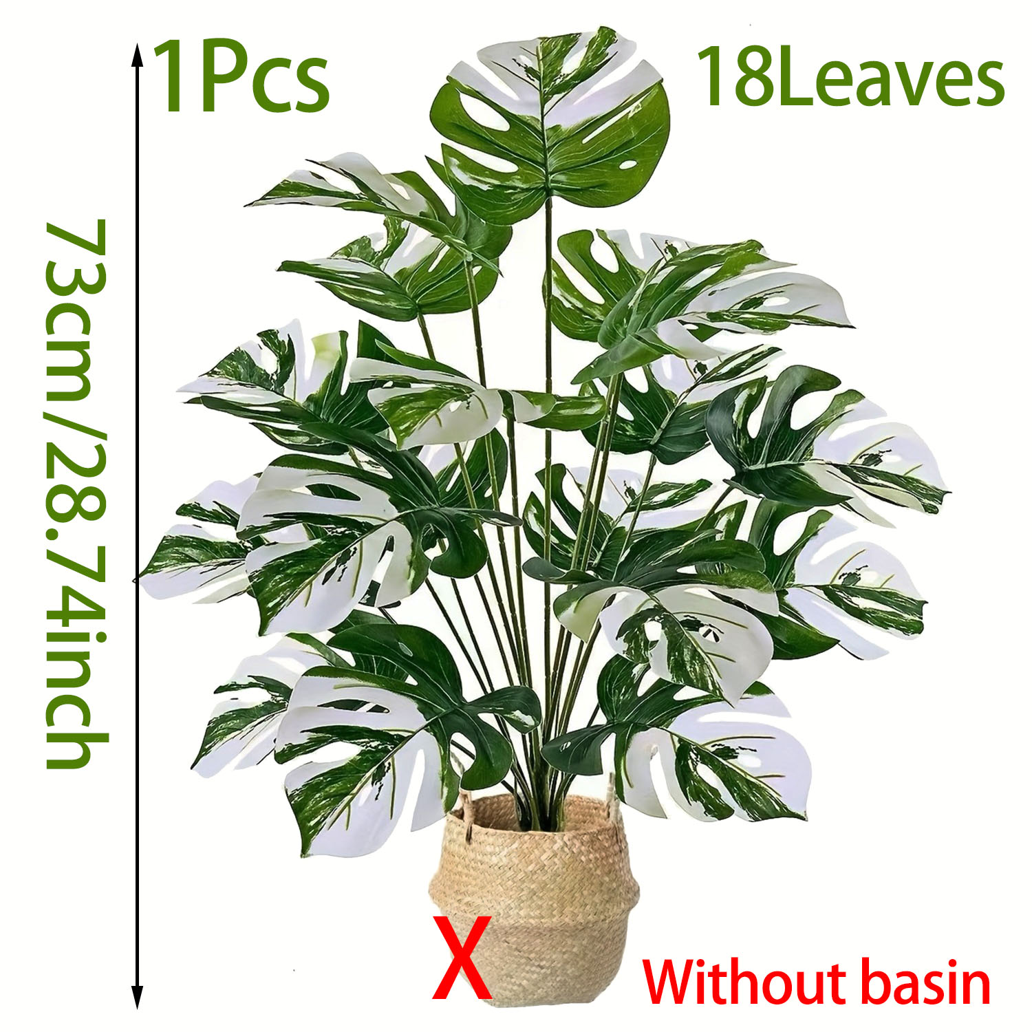 Realistische kunstmatige Monst - Fiddle Leaf Fig recensie en prijs
