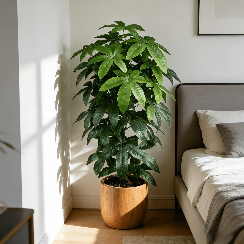 Een kunstmatige geldboom Pachi - Fiddle Leaf Fig recensie en prijs